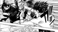 Yuki and Choso try to pin down Kenjaku (Image Source: Shueisha)